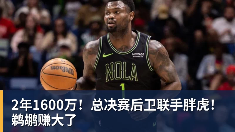 完美体育在线登录官网2年1600万！总决赛后卫联手胖虎！鹈鹕赚大了